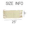 Gift Table Mat - Macrame - Off White - Rectangle - Set Of 2