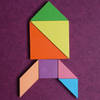 Gift Tangram-Shaped Crayons - Set Of 7