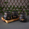 Shop Tea Coffee Sugar Containers - Black - Set Of 3