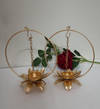 Gift Tealight Holder - Round Flower - Set Of 2