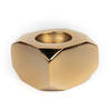 Gift Tealight Holder - Solid Gold - Square - Single Piece