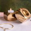 Tealight Holder - Solid Gold - Square - Single Piece Online