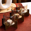 Tealight Holder With Metal Stand - Set Of 3 Online