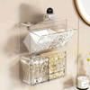 Textured Wall-Mount Bathroom Storage Box - Assorted - Single Piece Online