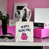 Buy Tote Bag - Anti Social - Assorted - Single Piece