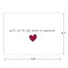 Shop Valentines Day Greeting Card - Right Amount Of Inappropriate