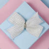 White Pearl Bow Tie Hair Clip Online