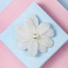 White Pearl Flower Hair Clip Online