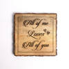 Buy Wooden Plaque - All Of Me Loves All Of You - Single Piece