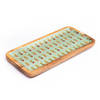 Buy Wooden Platter - Mughal Flowers - Green - Single Piece