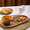 Wooden Platter With Bowl - Forest Leaves - Grey - Single Piece Online