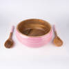 Buy Wooden Salad Bowl And Serving Set - Blush Pink - Single Piece