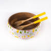 Buy Wooden Salad Bowl And Serving Set - Confetti White - Single Piece