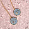 Y2K Charm Pendant Gold Necklace - Sun And Moon - Single Piece Online