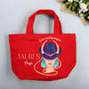 Gift Zodiac Star - Personalized Red Canvas Tote Bag - Taurus