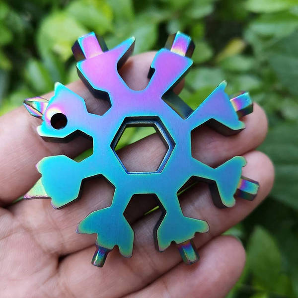 18-In-1 Stainless Steel Multi-functional Tool - Snowflake - Assorted - Single Piece