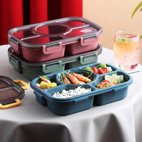 Bento Lunch Box - 5 Slots - Single Piece