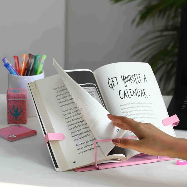 Book Stand Adjustable Wide Single Piece Small