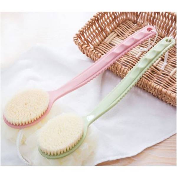 Brush With Loofah - 2-In-1