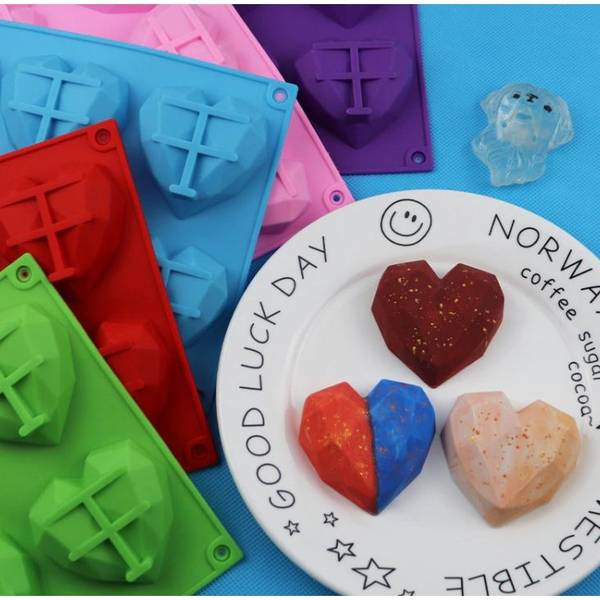Cake Mold - 3D Heart - Pinata - White - Single Piece