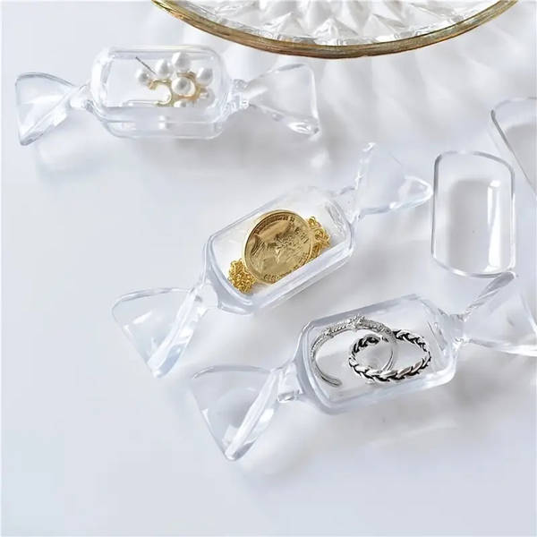 Candy Shaped Transparent Container - Assorted - Set Of 10