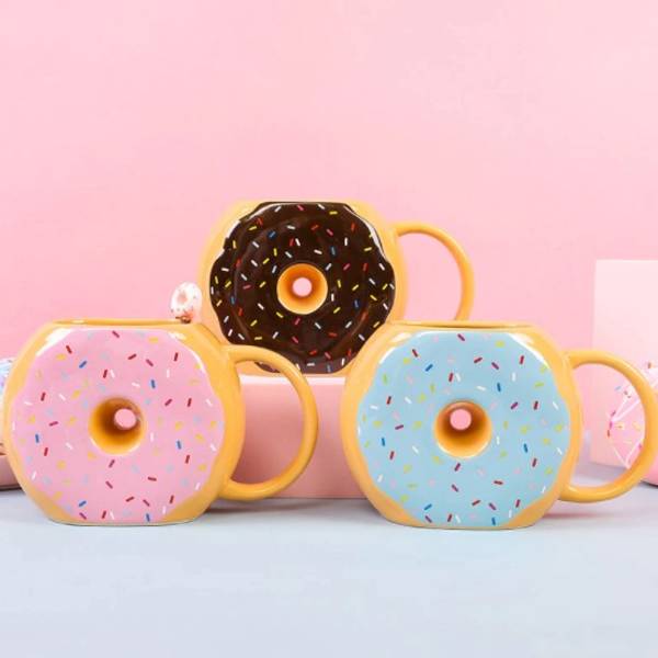 Coffee Mug - Donut - Ceramic - Single Piece