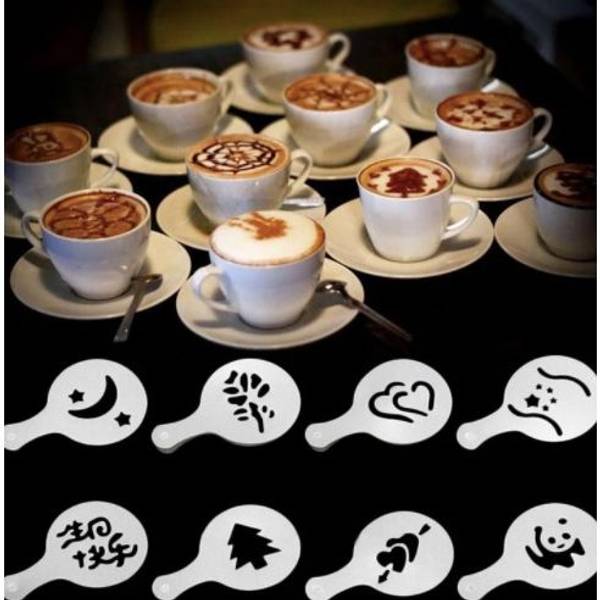 Coffee Stencil Kit - Set Of 16
