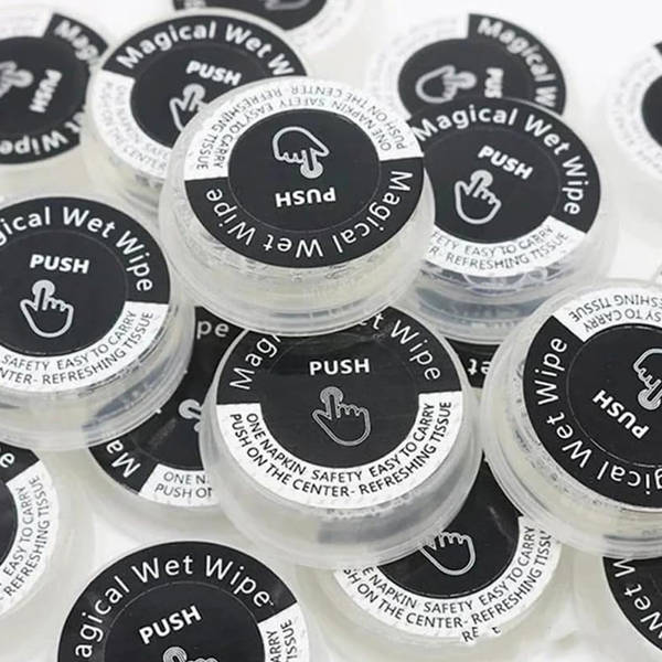 Compressed Disinfectant Wet Towel - Assorted - Set Of 5