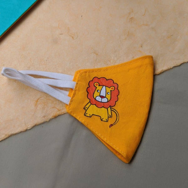 Cotton Face Mask - Lion
