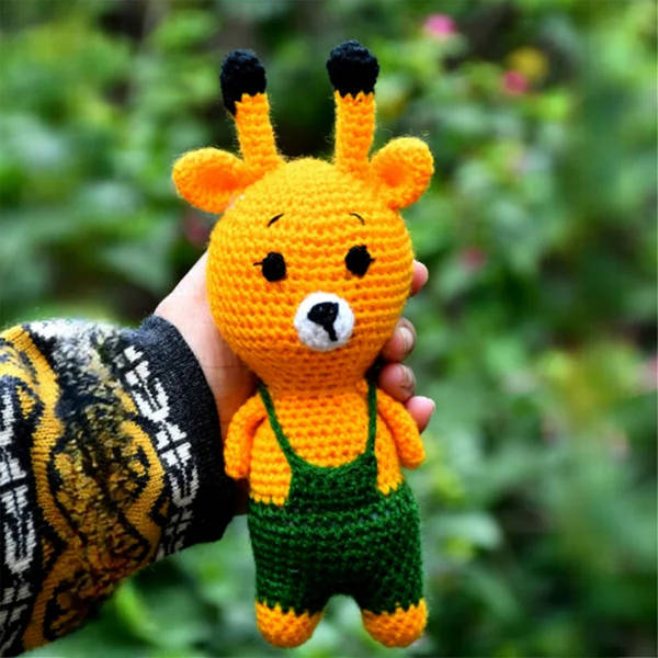 Crochet Handmade Giraffe Soft Toy - Single Piece
