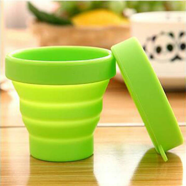 Cup With Lid - Collapsible - Single Piece