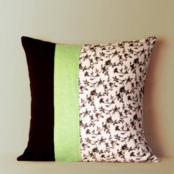 Cushion Cover - Full Bloom Pastel Green - Single Piece