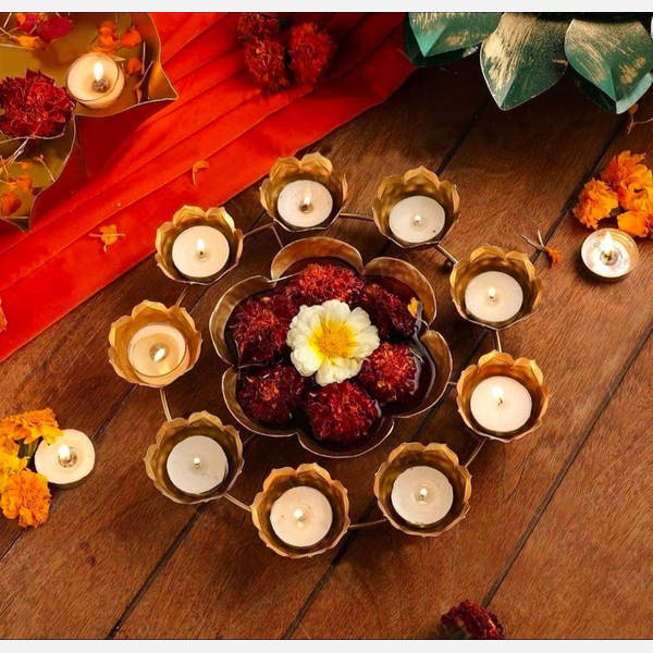 Decor Bowl And Tealight Holder - Single Piece