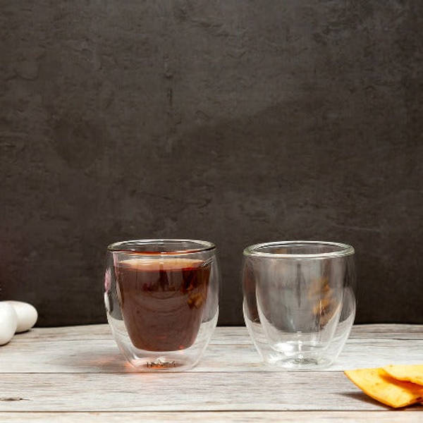 Double Wall Funky Shot Glasses - 80ml - Set Of 4