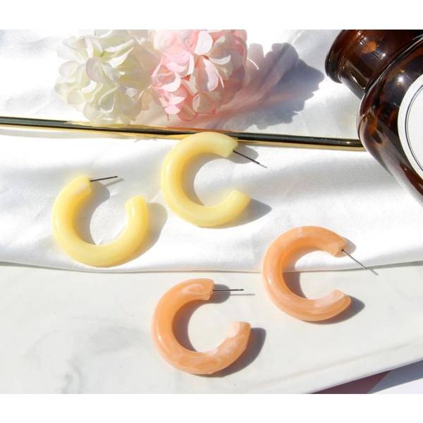 Earrings - Hoops - Marble - Juju Joy