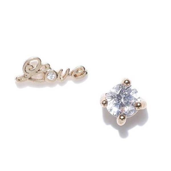 Earrings - Love Stud And Pin