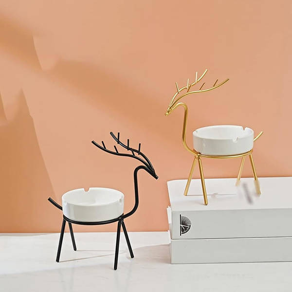 Elegant Deer Ashtray - Assorted - Single Piece