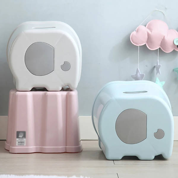 Elephant Shaped Stool - Assorted - Single Piece