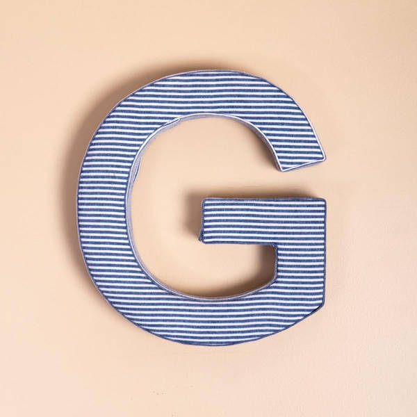 Fabric Letter - Blue