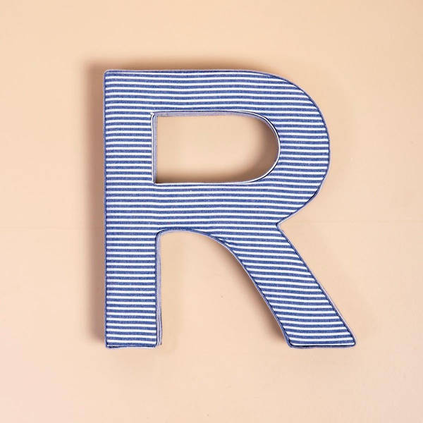 Fabric Letter - Blue