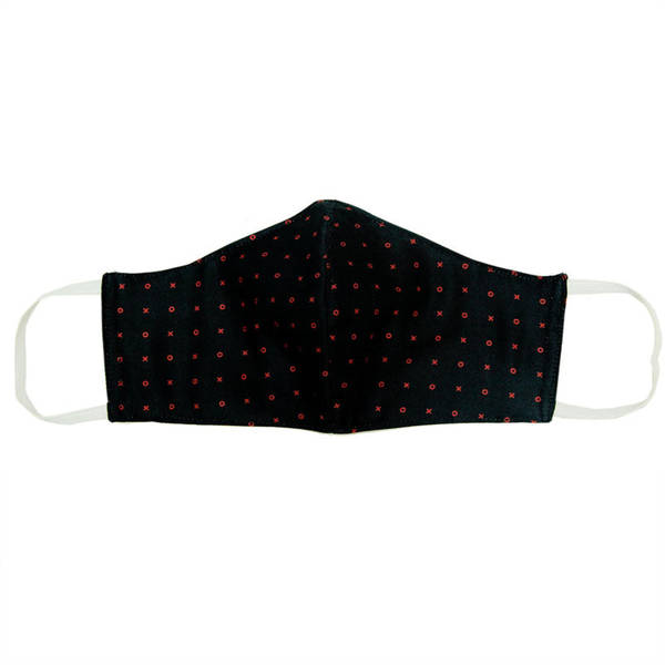 Face Mask - Black Knots And Crosses