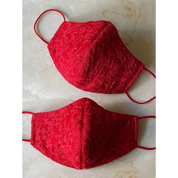 Face Mask - The Scarlett - Embroidered