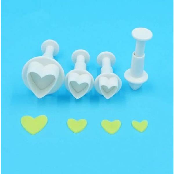 Fondant Plunger Cutter Set - Heart