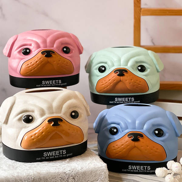 Funky Dog Face Tissue Dispenser - Assorted - Single Piece