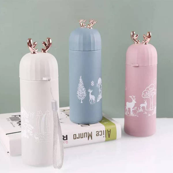 Golden Horn Glass Bottle - Assorted - Single Piece