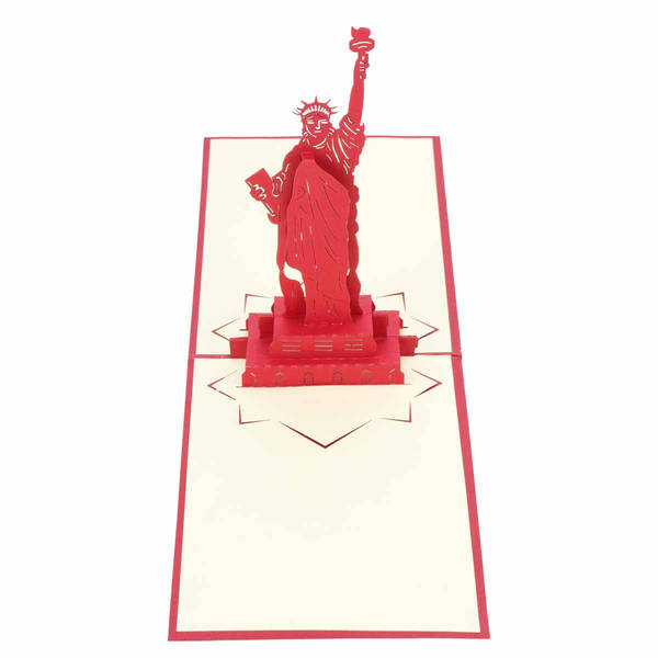 Greeting Card With Envelop - Liberty - 3D Pop Up