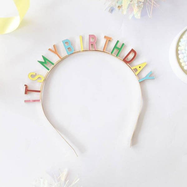 Hairband - It's My Birthday - Multi - Single Piece