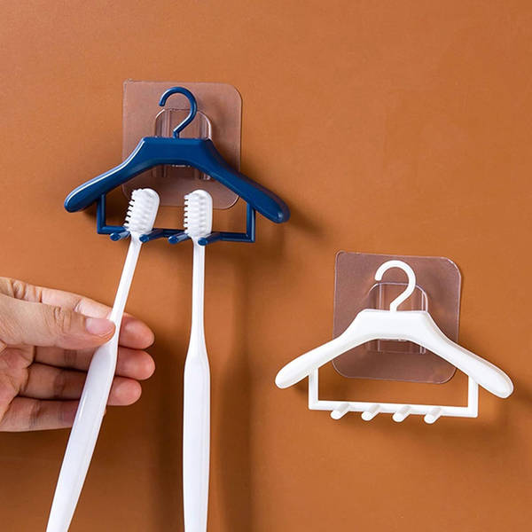 Hanger Design Toothbrush Holder - Assorted - Single Piece