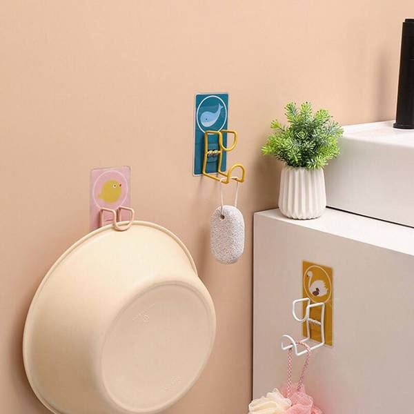 Hooks - Wall Mountable - Cute Cartoon - Assorted - Single Piece