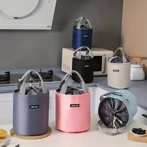 Insulated Lunch Bag - Cylindrical - Assorted - Single Piece